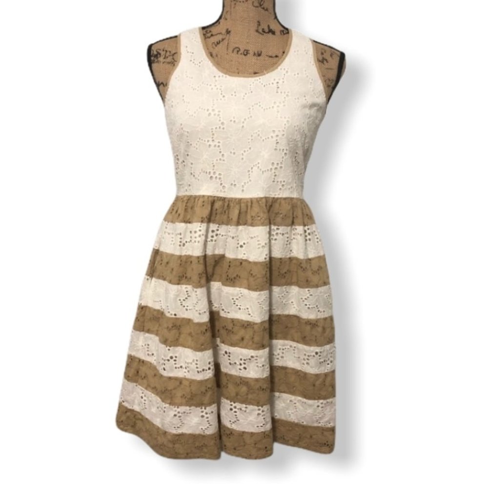 {Altar’d State} Striped Eyelet Dress
